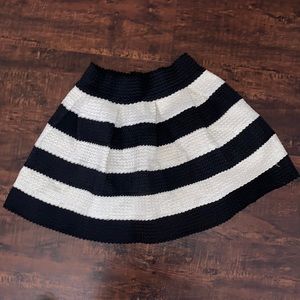 varga black and white skirt